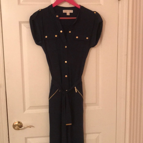 MICHAEL Michael Kors Dresses & Skirts - Michael Kors long navy short sleeve dress